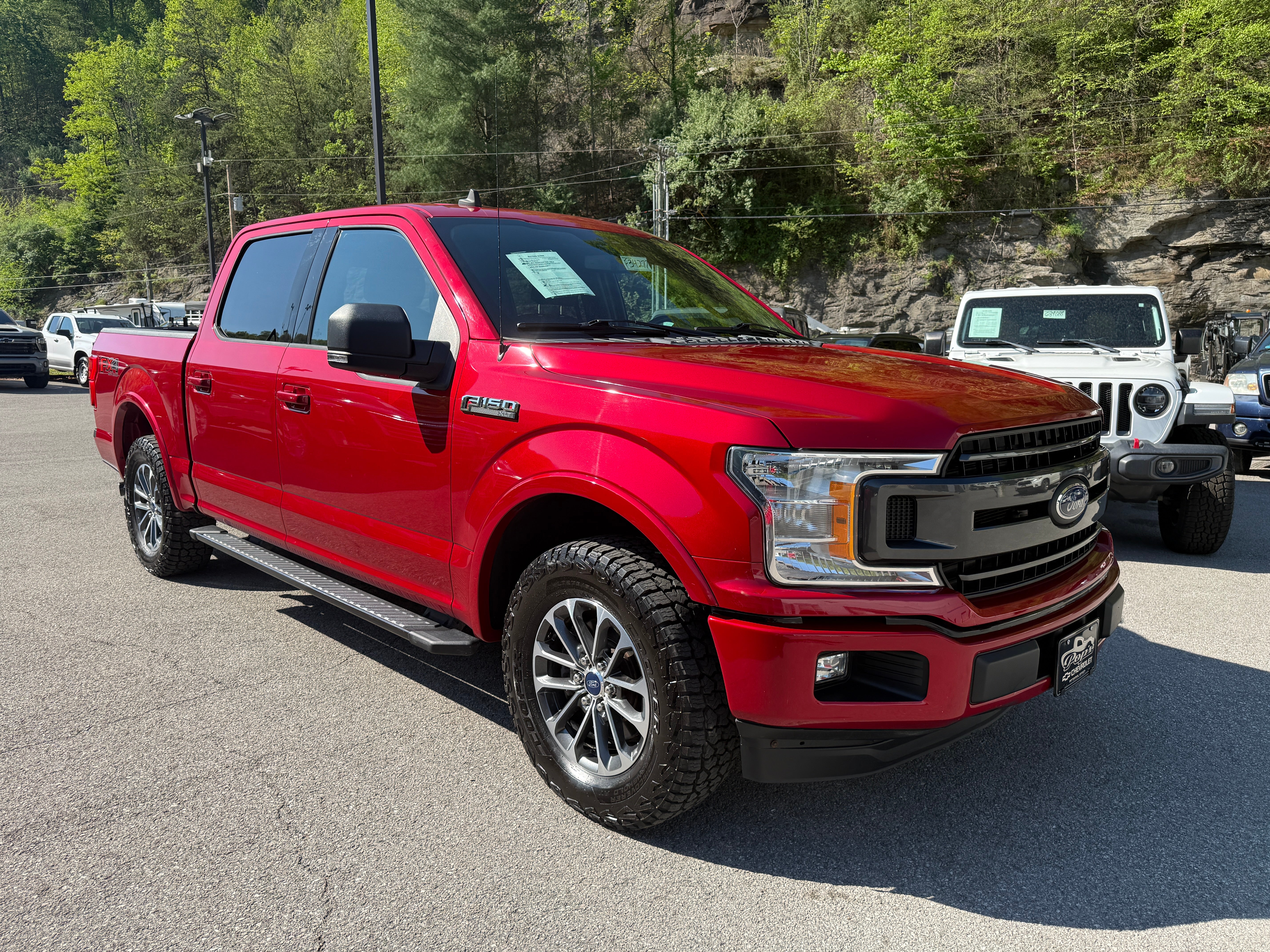 2020 Ford F-150 XL in Red — front three-quarter view