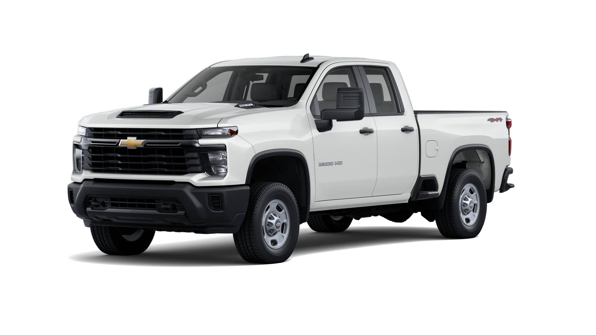 2026 Chevrolet Silverado 2500 HD WT in Summit White — front three-quarter view