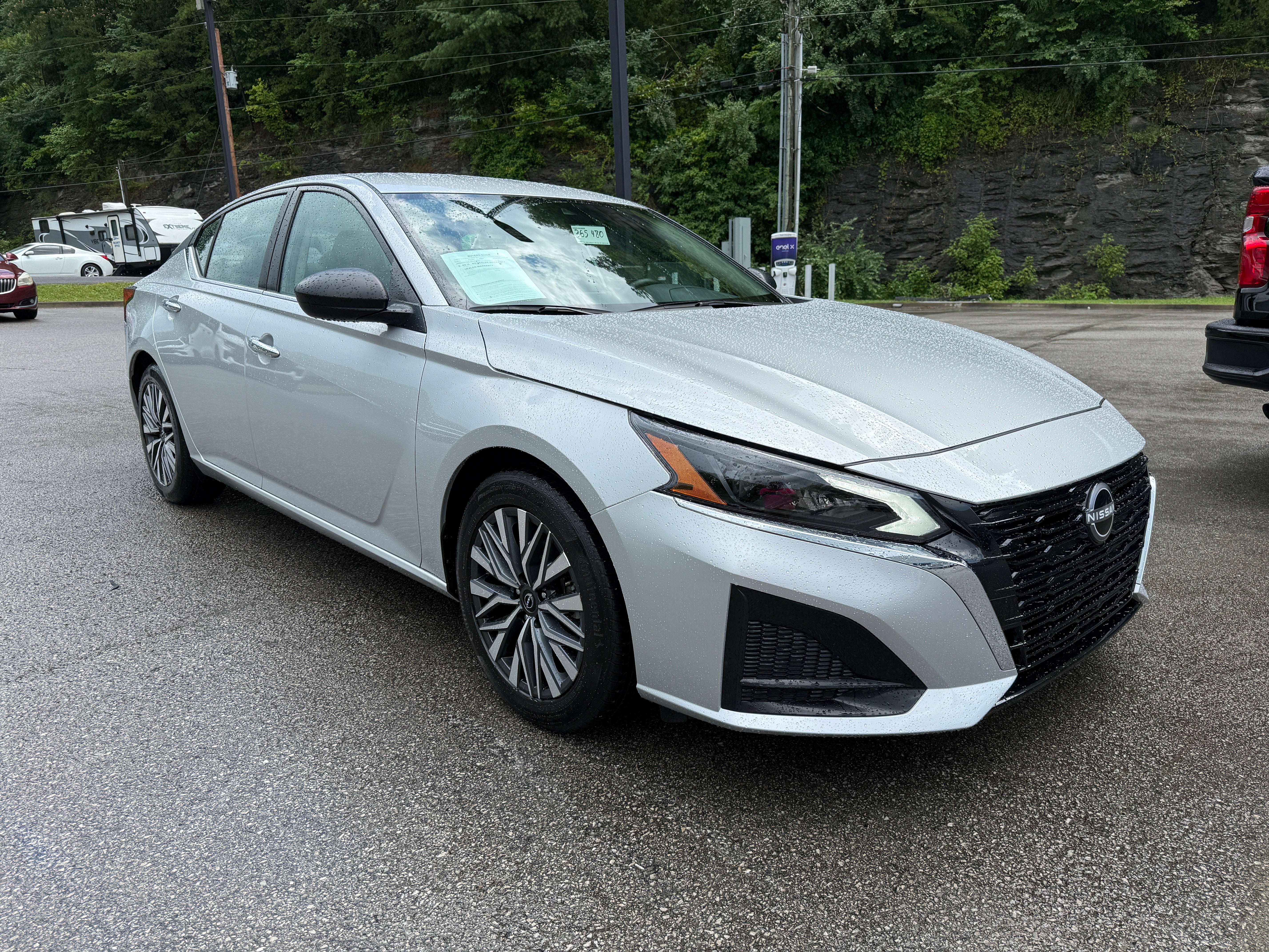 2025 Nissan Altima SV in Silver — front three-quarter view