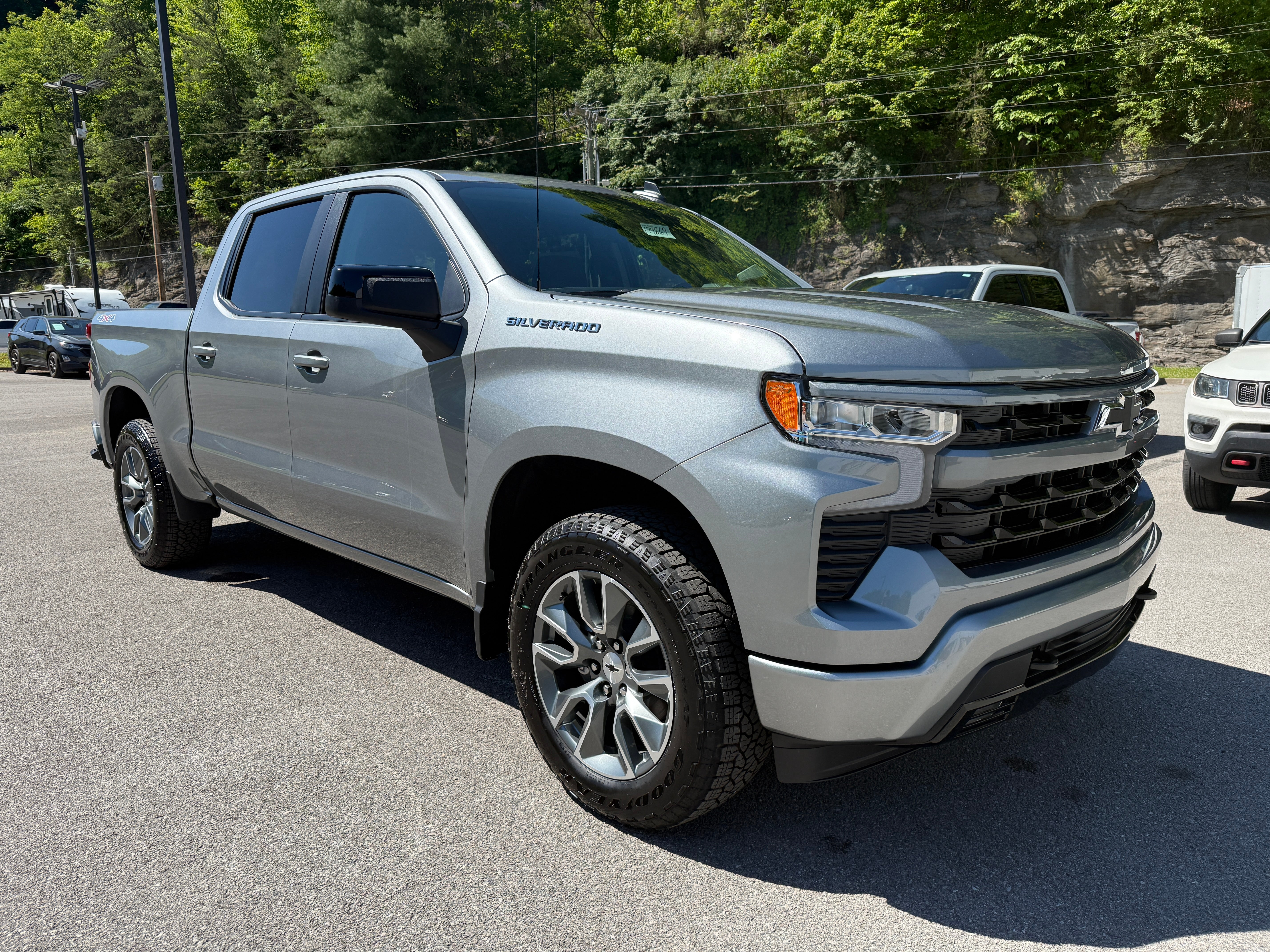 2026 Chevrolet Silverado 1500 RST in Sterling Gray Metallic — front three-quarter view