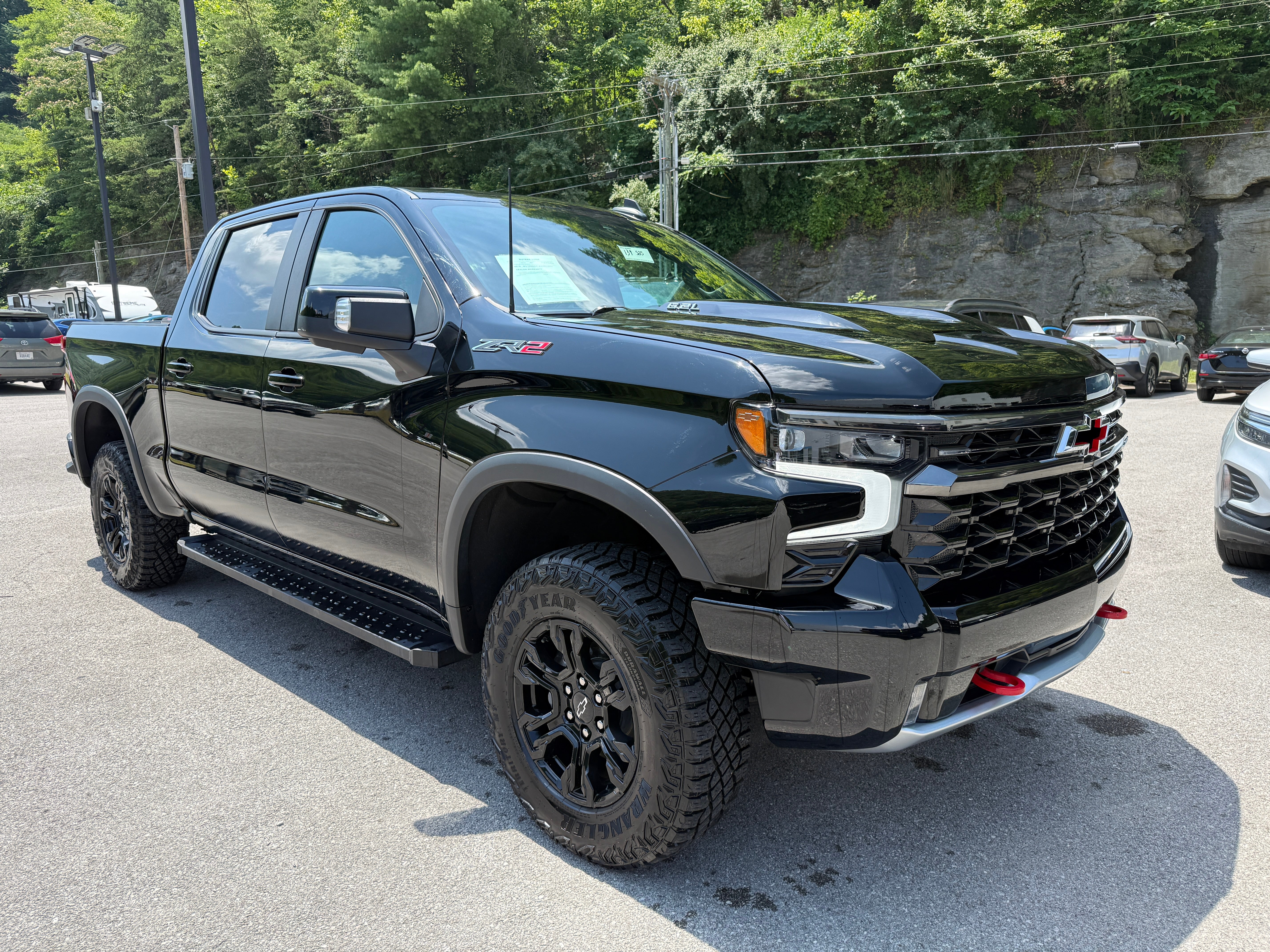 2023 Chevrolet Silverado 1500 ZR2 in Black — front three-quarter view