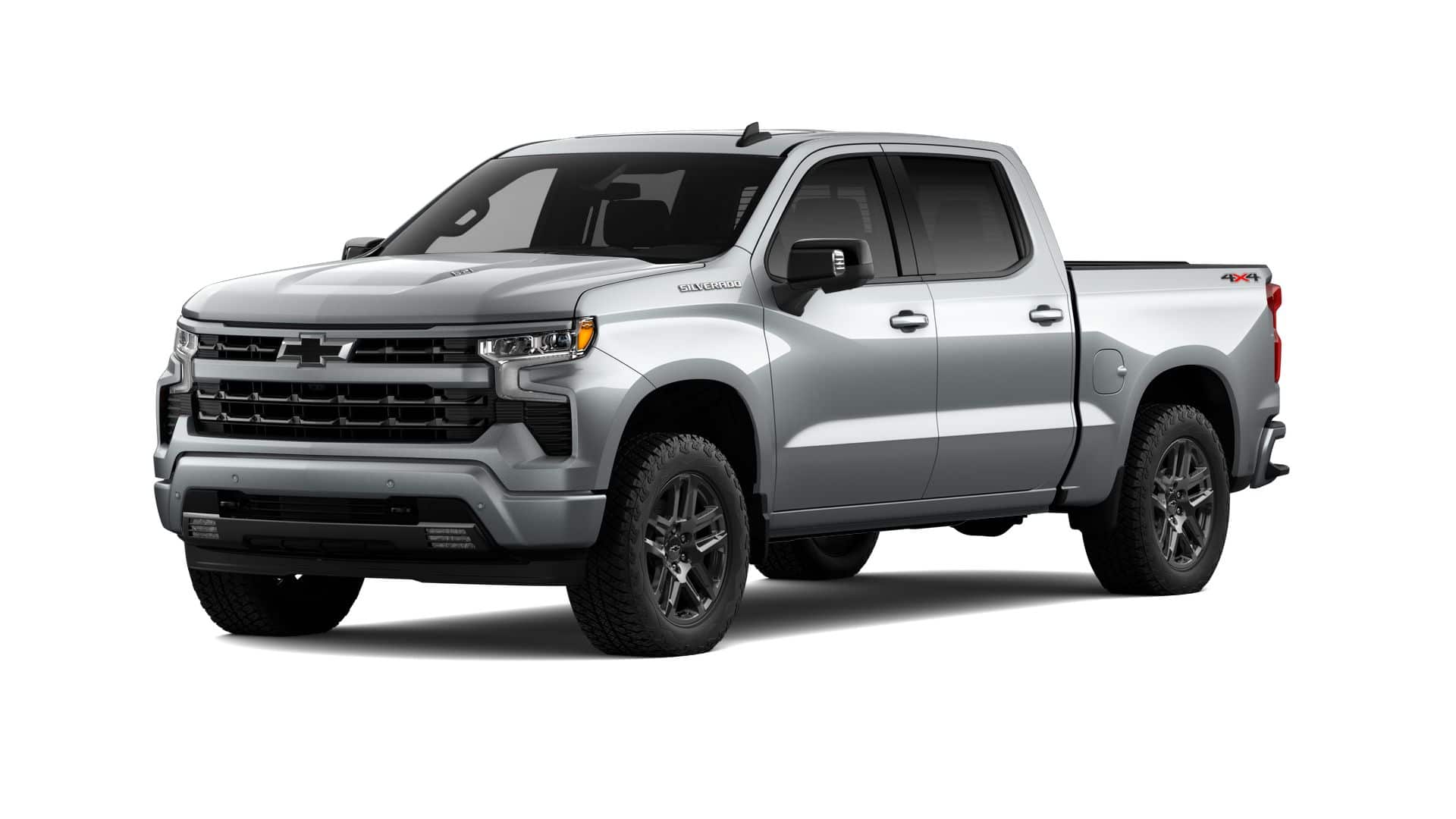 2026 Chevrolet Silverado 1500 RST in Sterling Gray Metallic — front three-quarter view