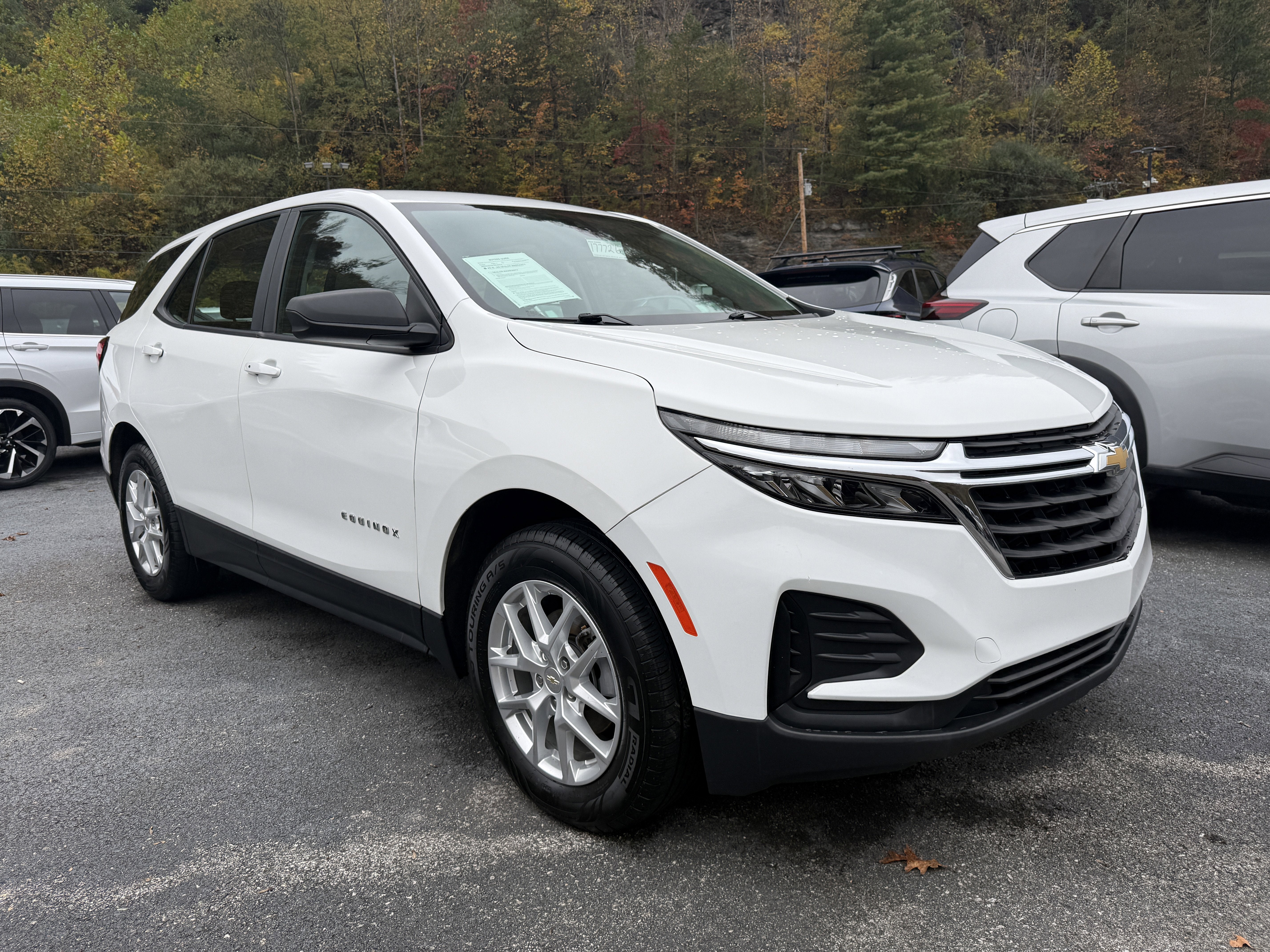 2022 Chevrolet Equinox LS in Summit White — front three-quarter view