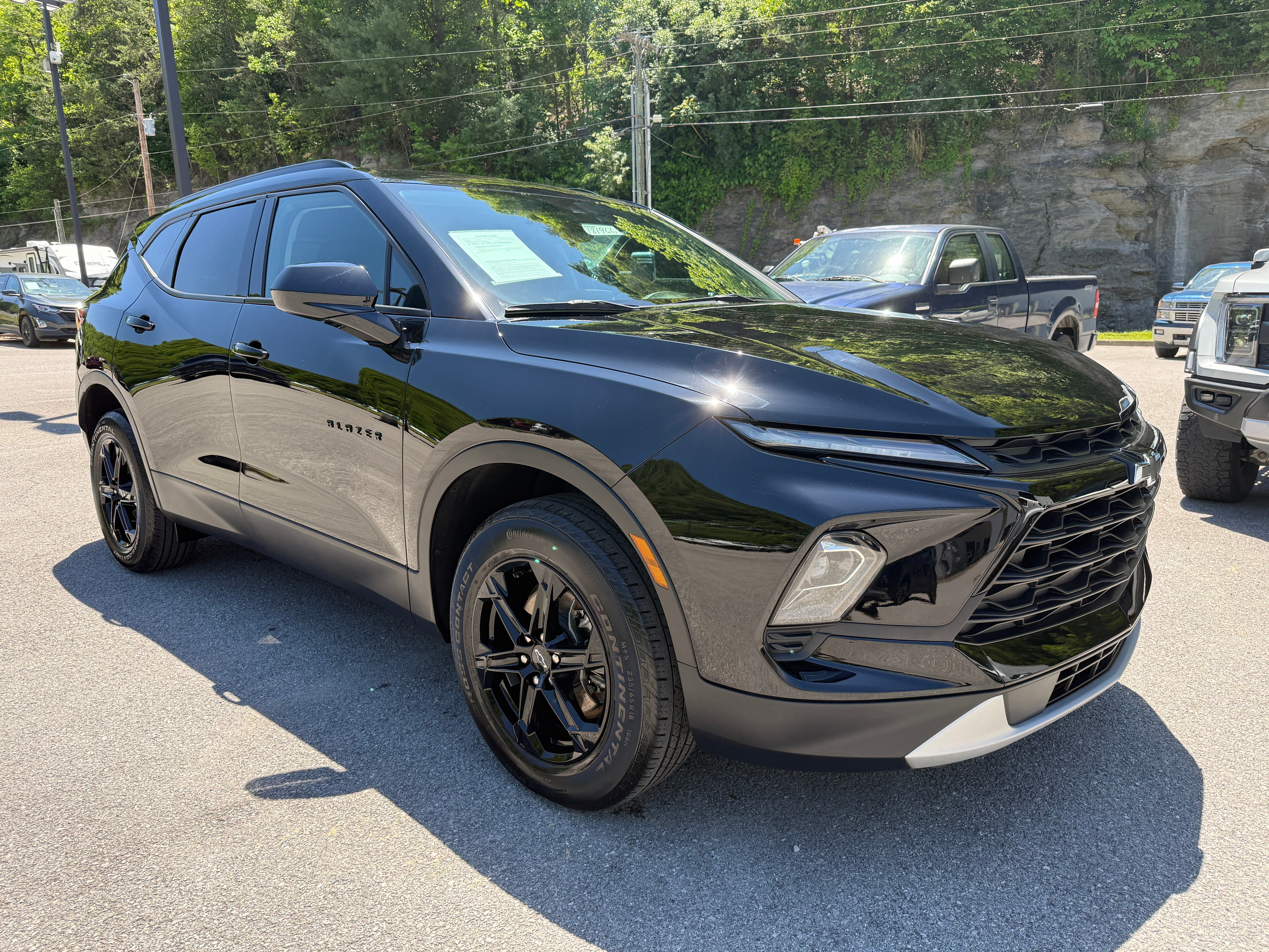 2024 Chevrolet Blazer 2LT in Black — front three-quarter view