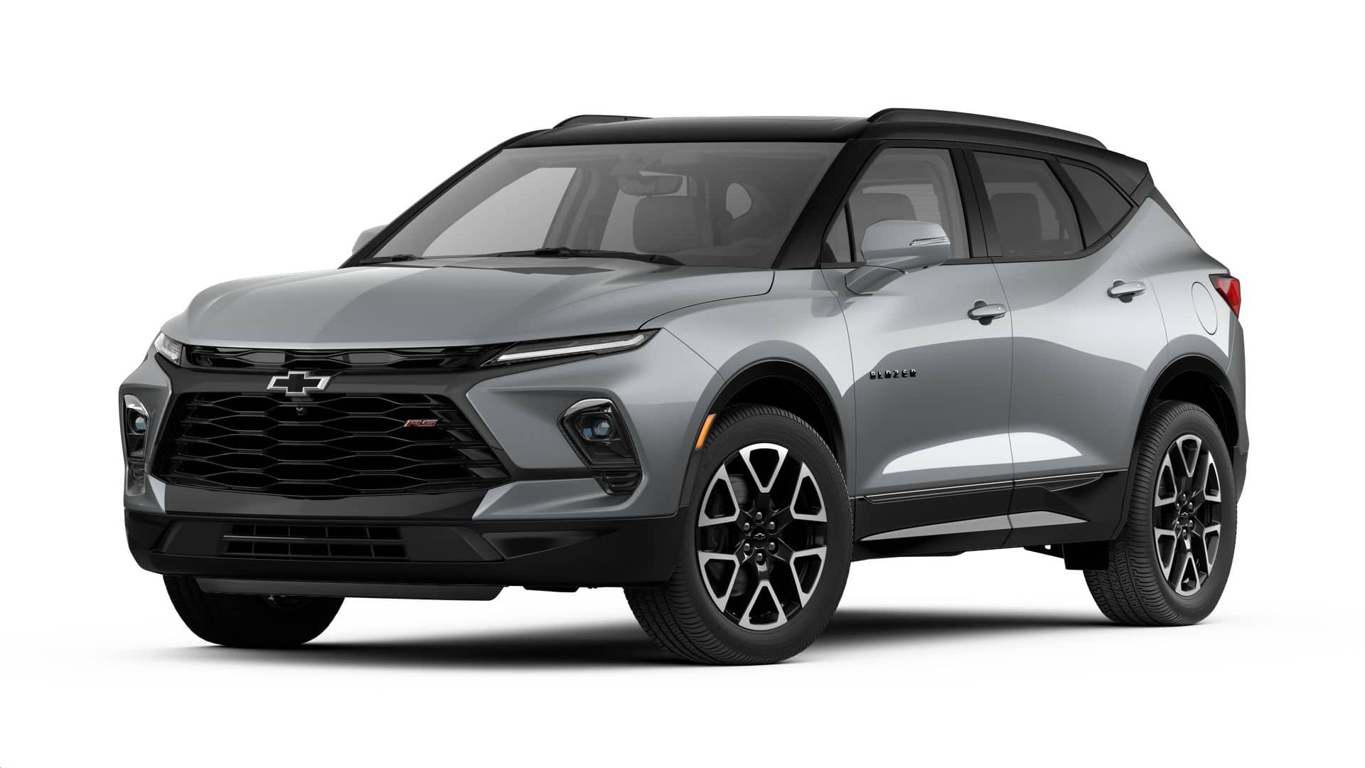 2026 Chevrolet Blazer RS in Sterling Gray Metallic — front three-quarter view