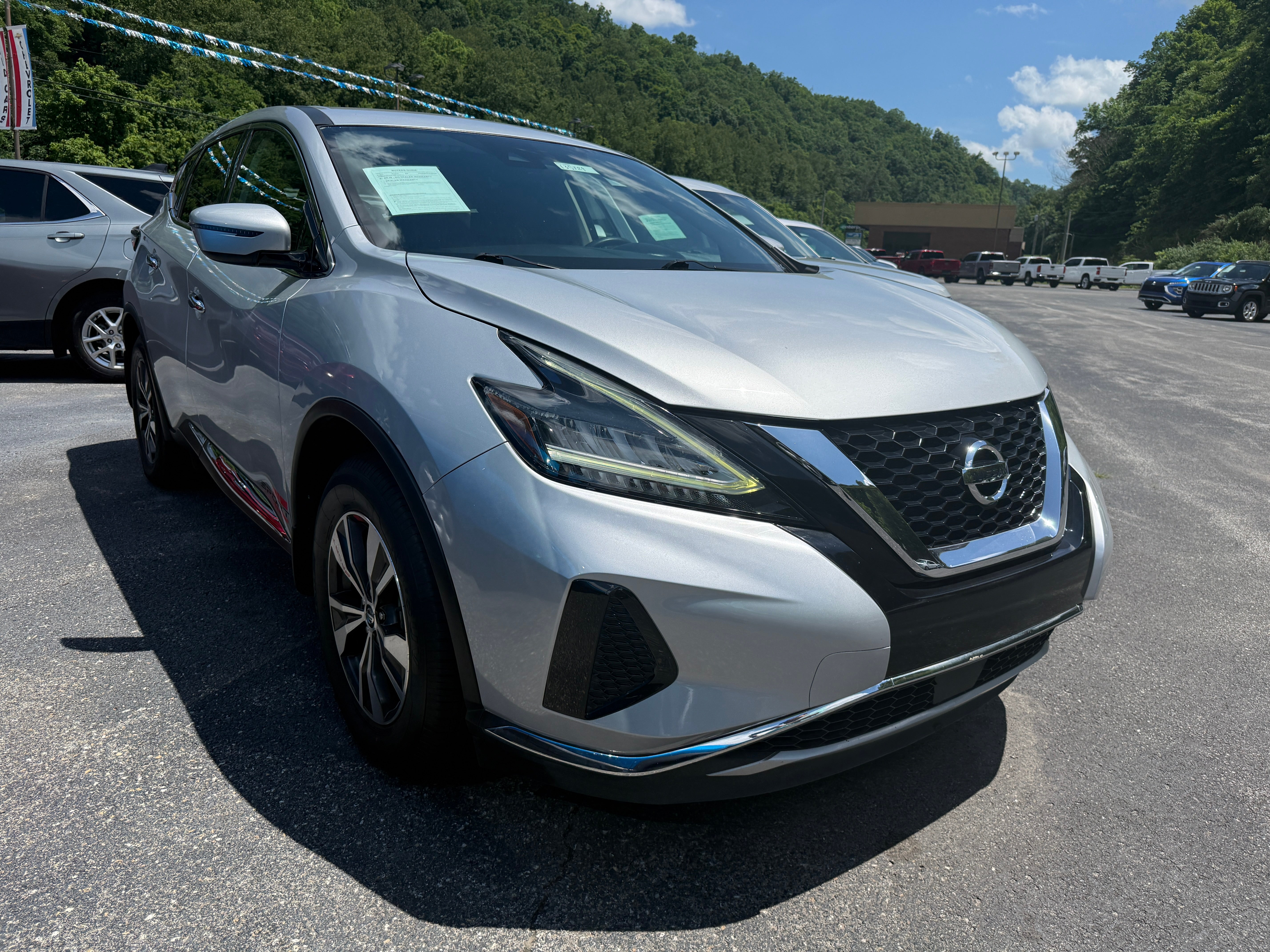 2020 Nissan Murano S in Silver — front three-quarter view