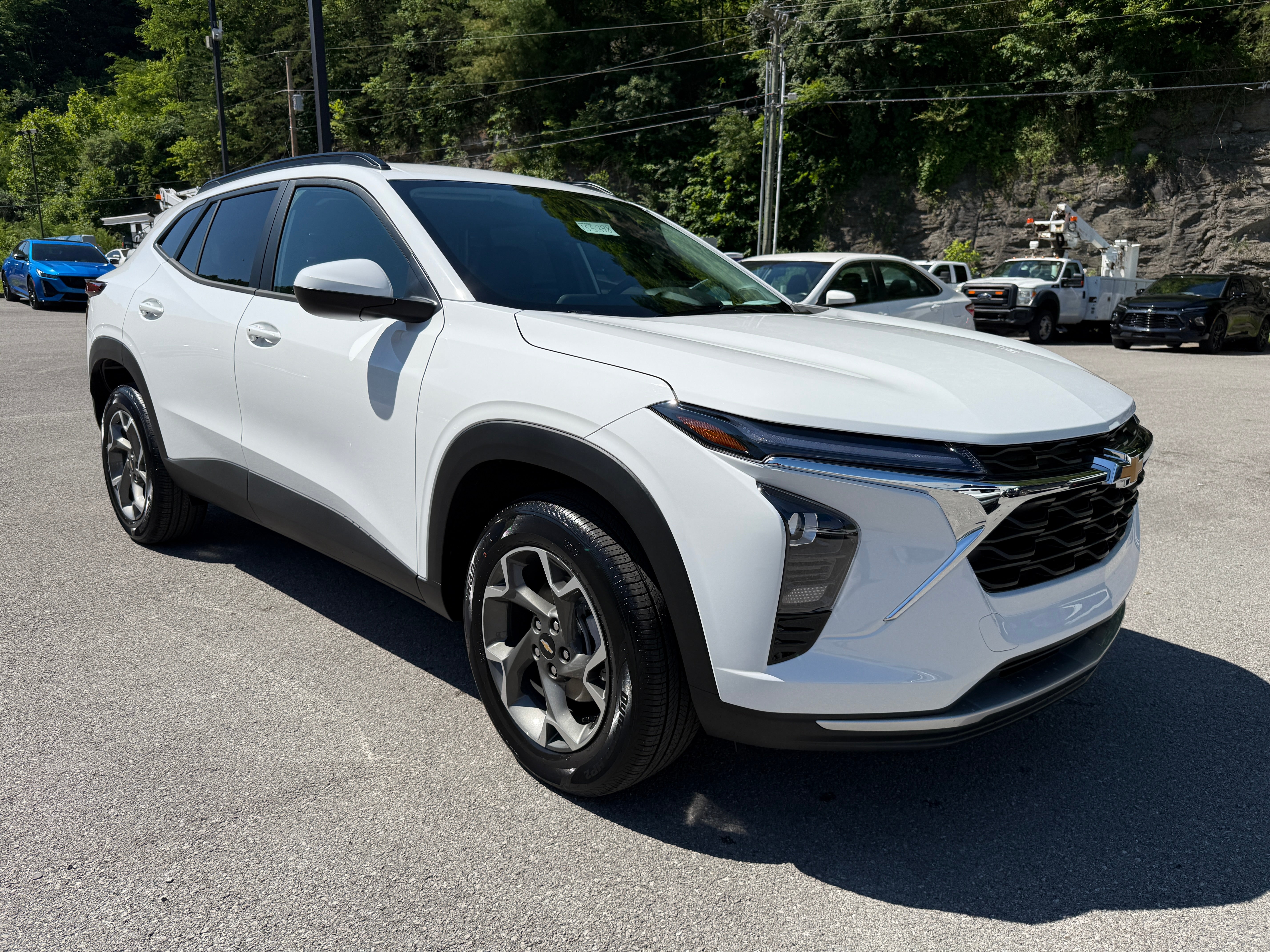2026 Chevrolet Trax LT in Summit White — front three-quarter view