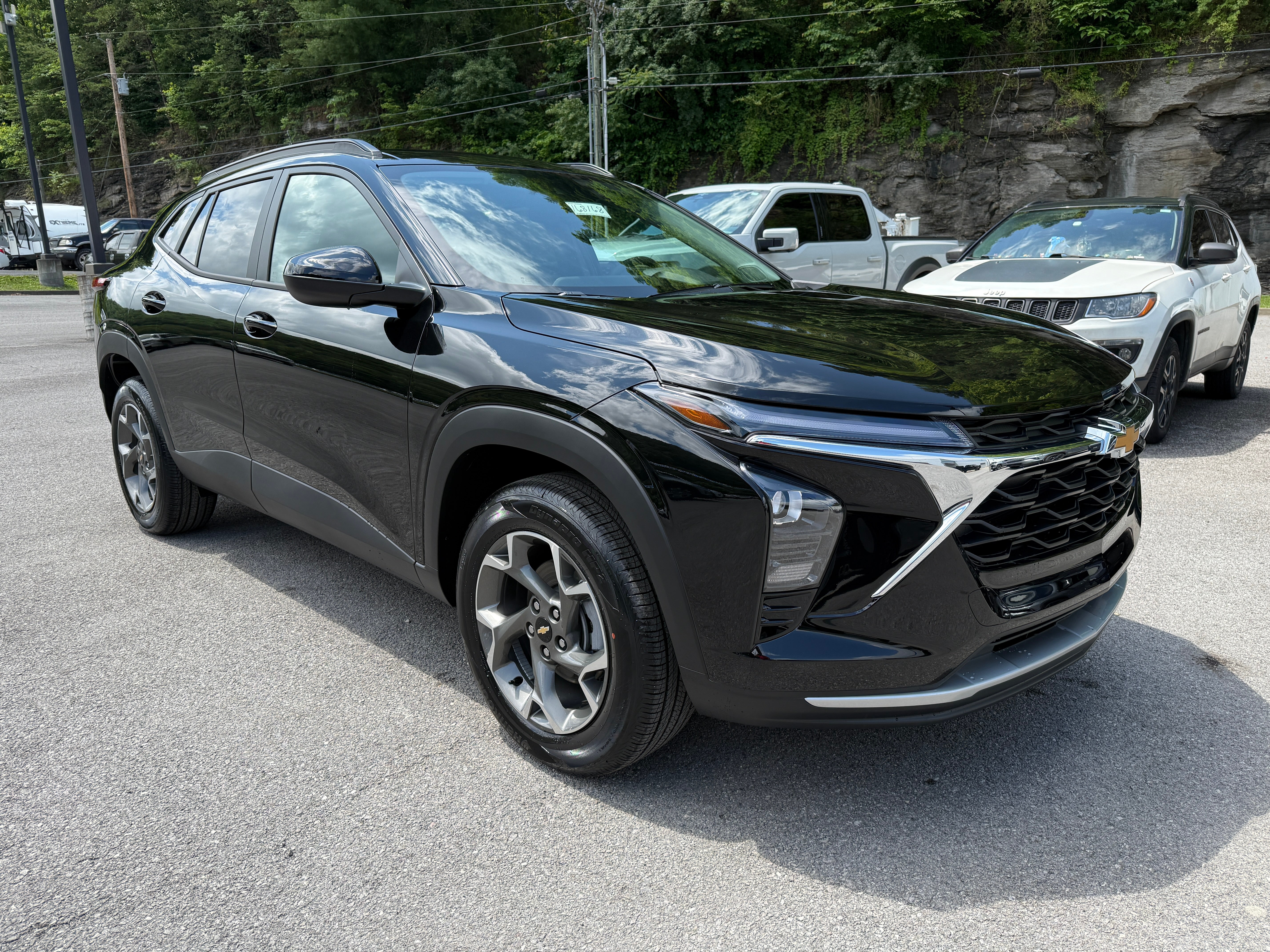 2026 Chevrolet Trax LT in Mosaic Black Metallic — front three-quarter view