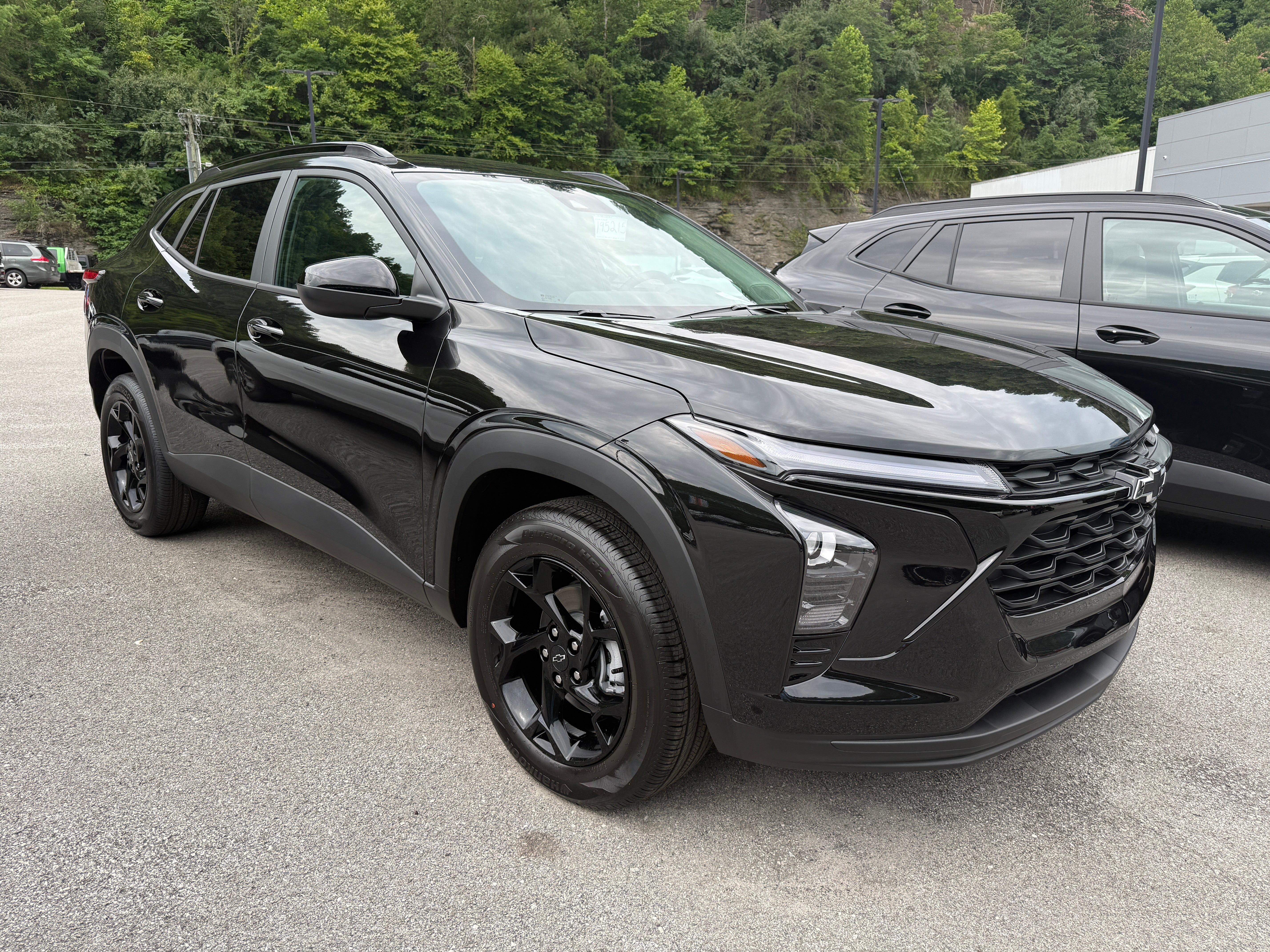 2026 Chevrolet Trax LT in Mosaic Black Metallic — front three-quarter view