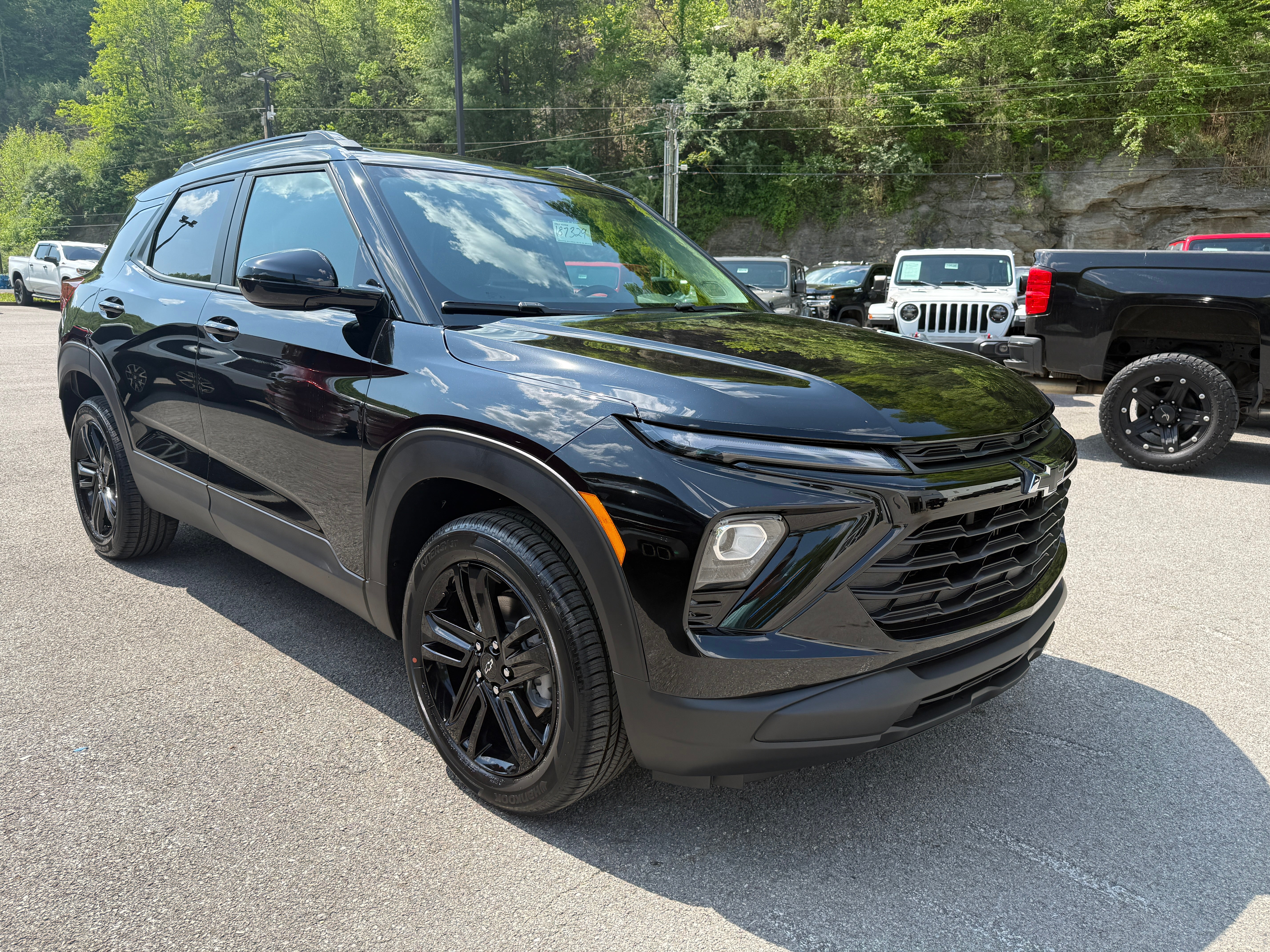 2026 Chevrolet Trailblazer LT in Mosaic Black Metallic — front three-quarter view